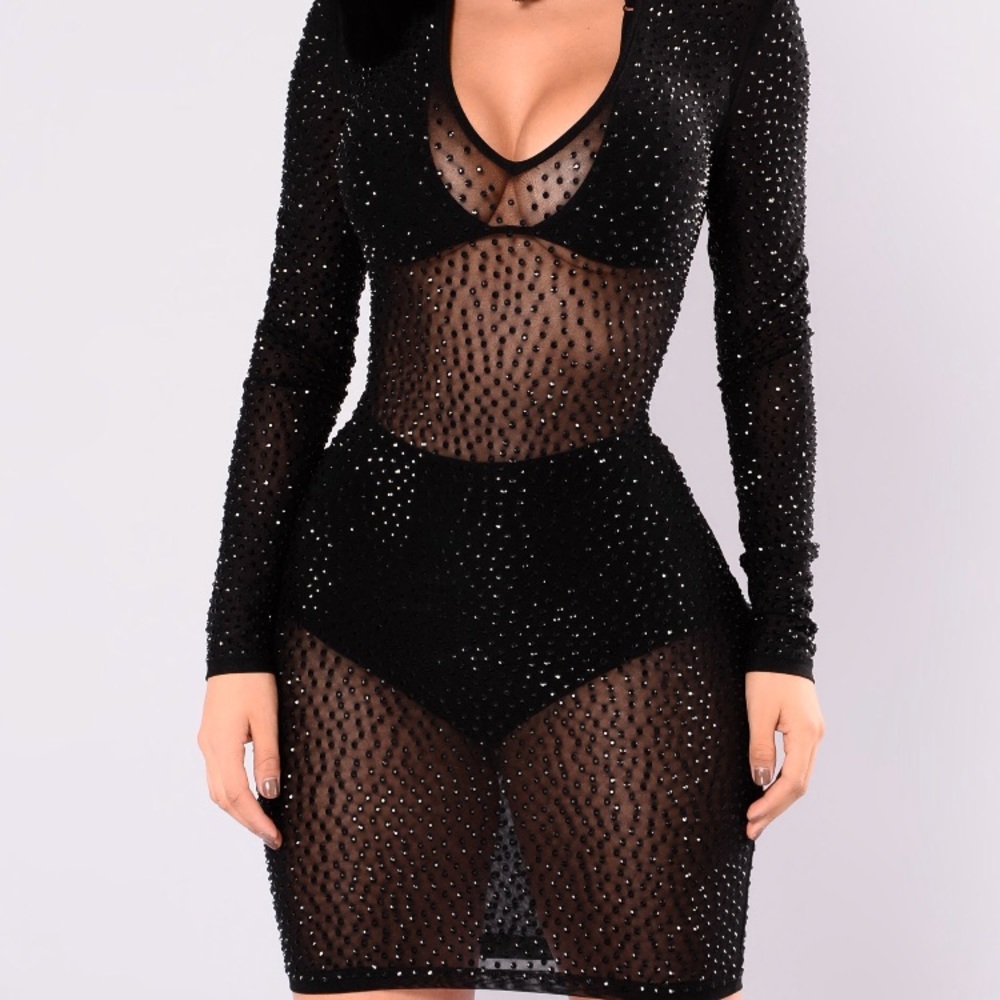 Fashion nova Rhine stone dress